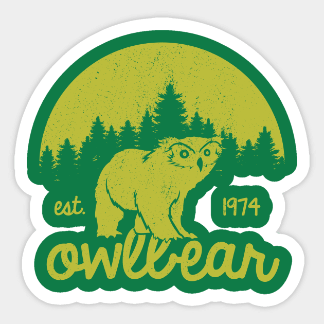 OWLBEAR Sticker by DavidByronHicks